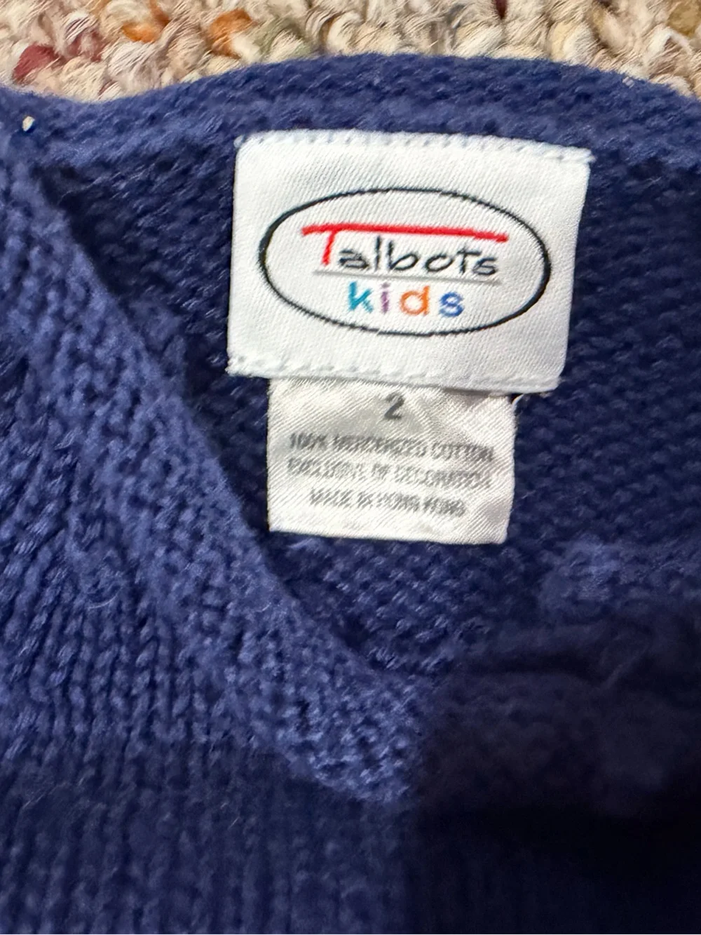 Talbots navy knit